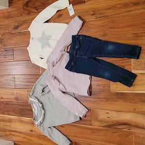 Girls 3T - Joe's Jeans, Tucker & Tate, GAP,  Harper Canyon - Sweaters and Jeans